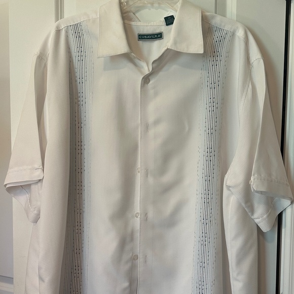 CUBAVERA 2X White Guayabera Shirt - Picture 2 of 7